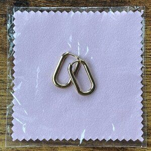 GLDN Cecelia Hoops Gold Vermeil (23mm Modern Oval Hoops)